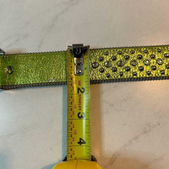 Studded Leather Rhinestone Green - Picture 11 of 11